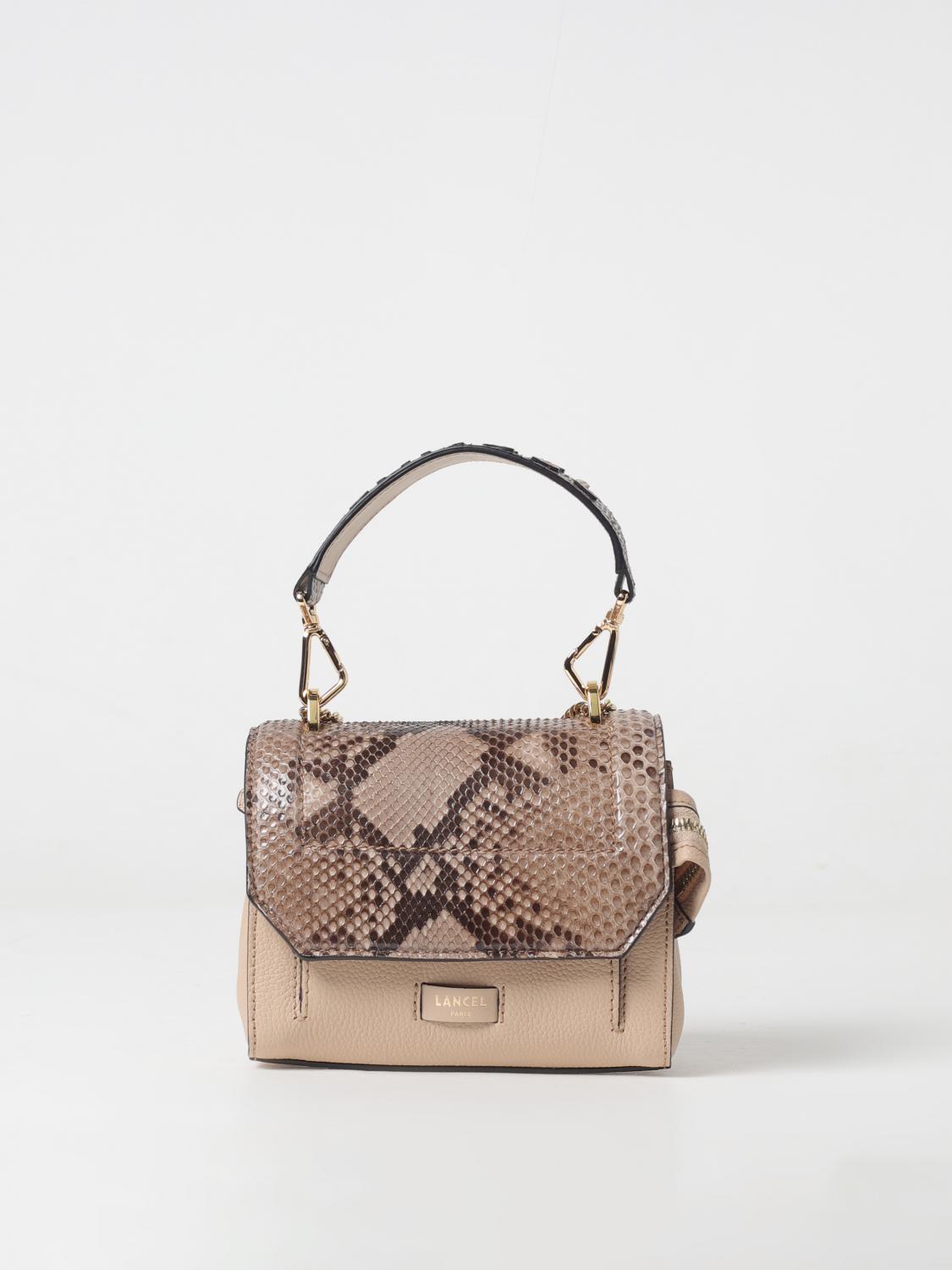 LANCEL HANDBAG: Shoulder bag woman Lancel, Beige - Img 1