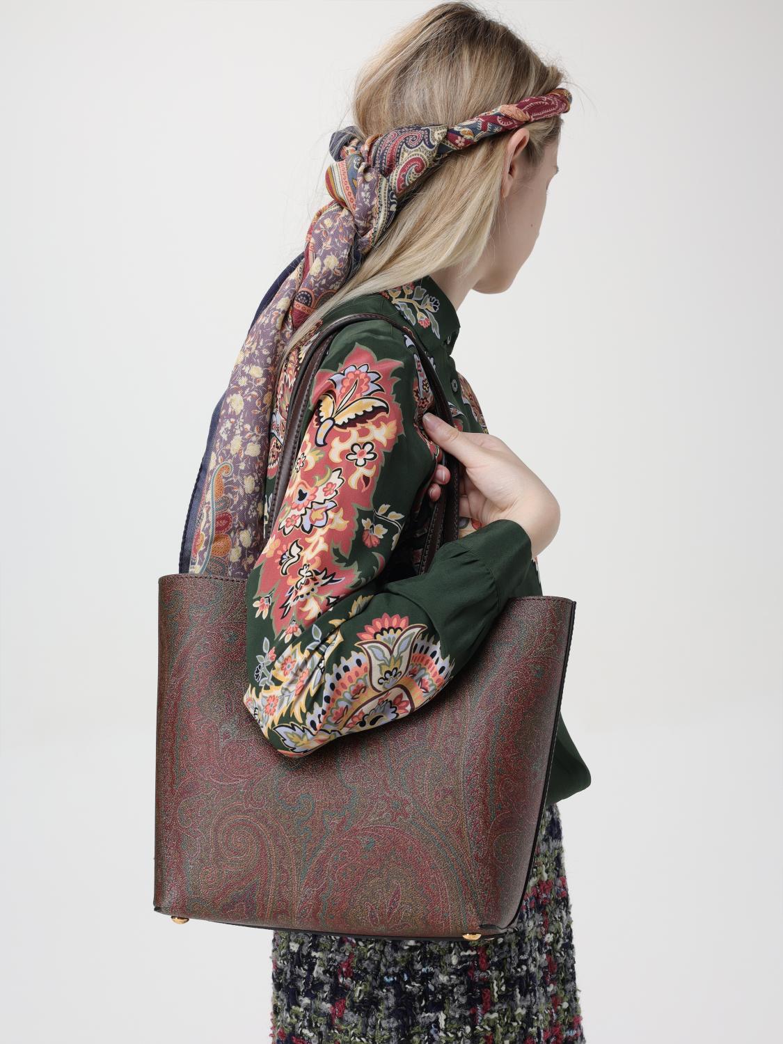 ETRO BOLSO DE HOMBRO: Bolso de hombro mujer Etro, Marrón - Img 2