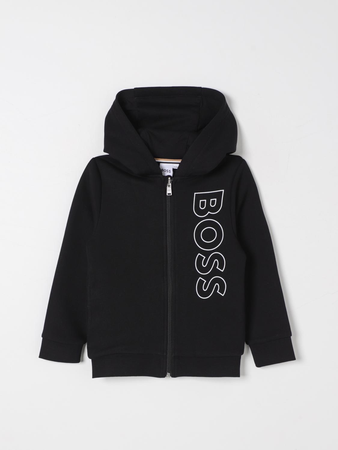 BOSS SWEATER: Sweater kids Boss Kidswear, Black - Img 1