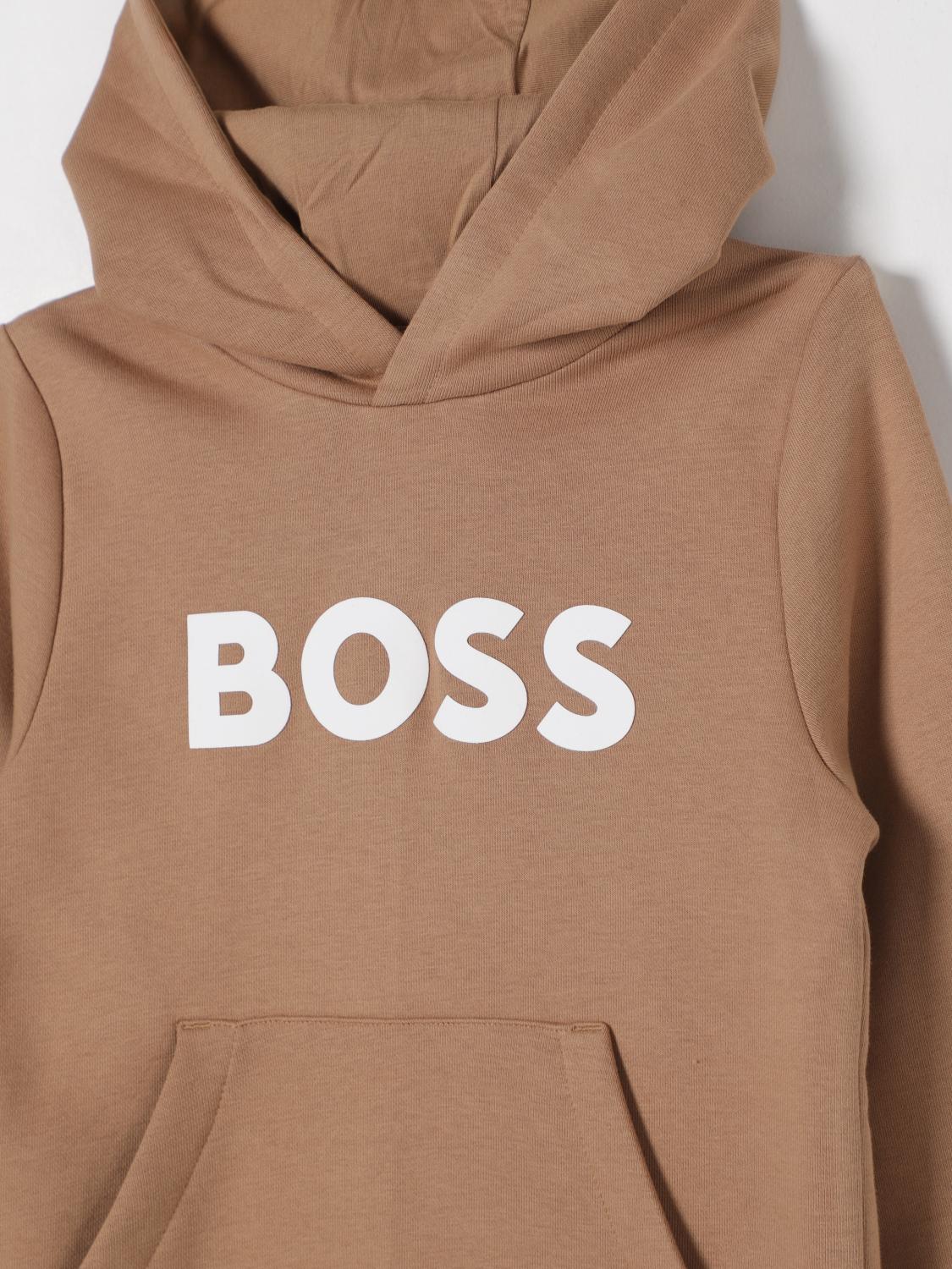 BOSS СВИТЕР: Свитер Детское Boss Kidswear, Бежевый - Img 3