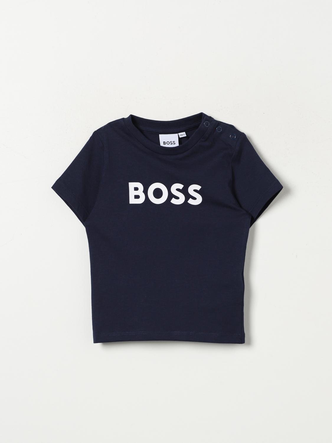 BOSS 티셔츠: 티셔츠 남아 Boss Kidswear, 네이비 - Img 1