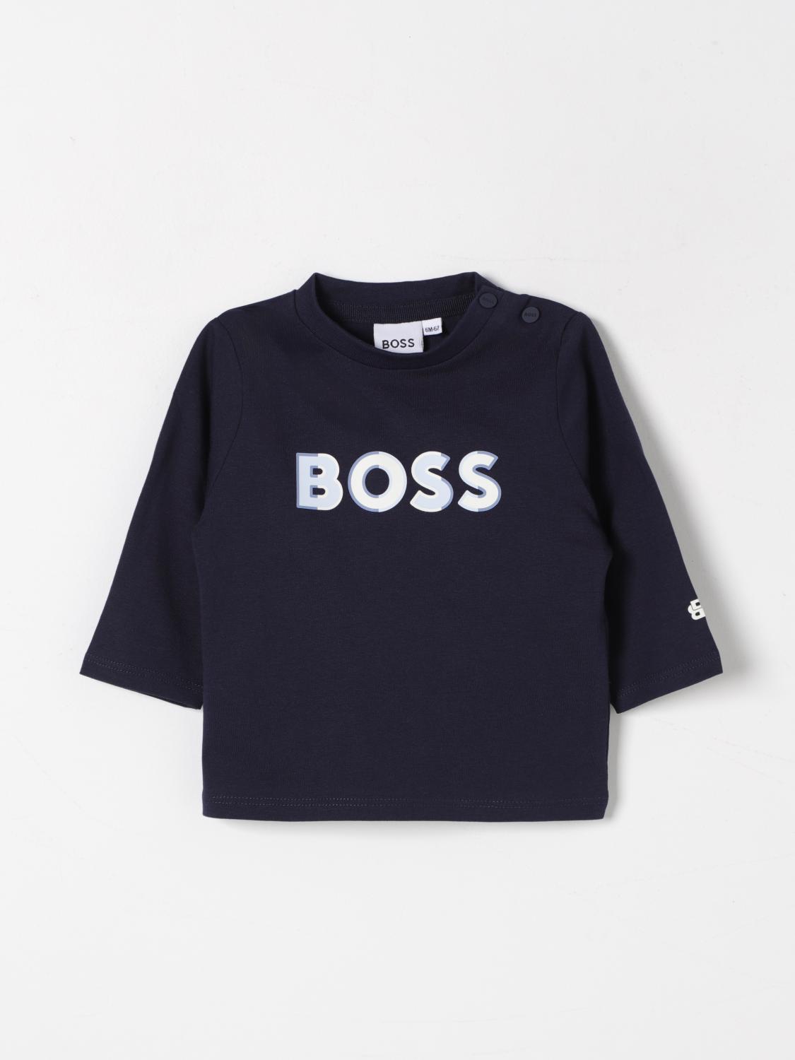 BOSS T-SHIRT: T-shirt kids Boss Kidswear, Navy - Img 1