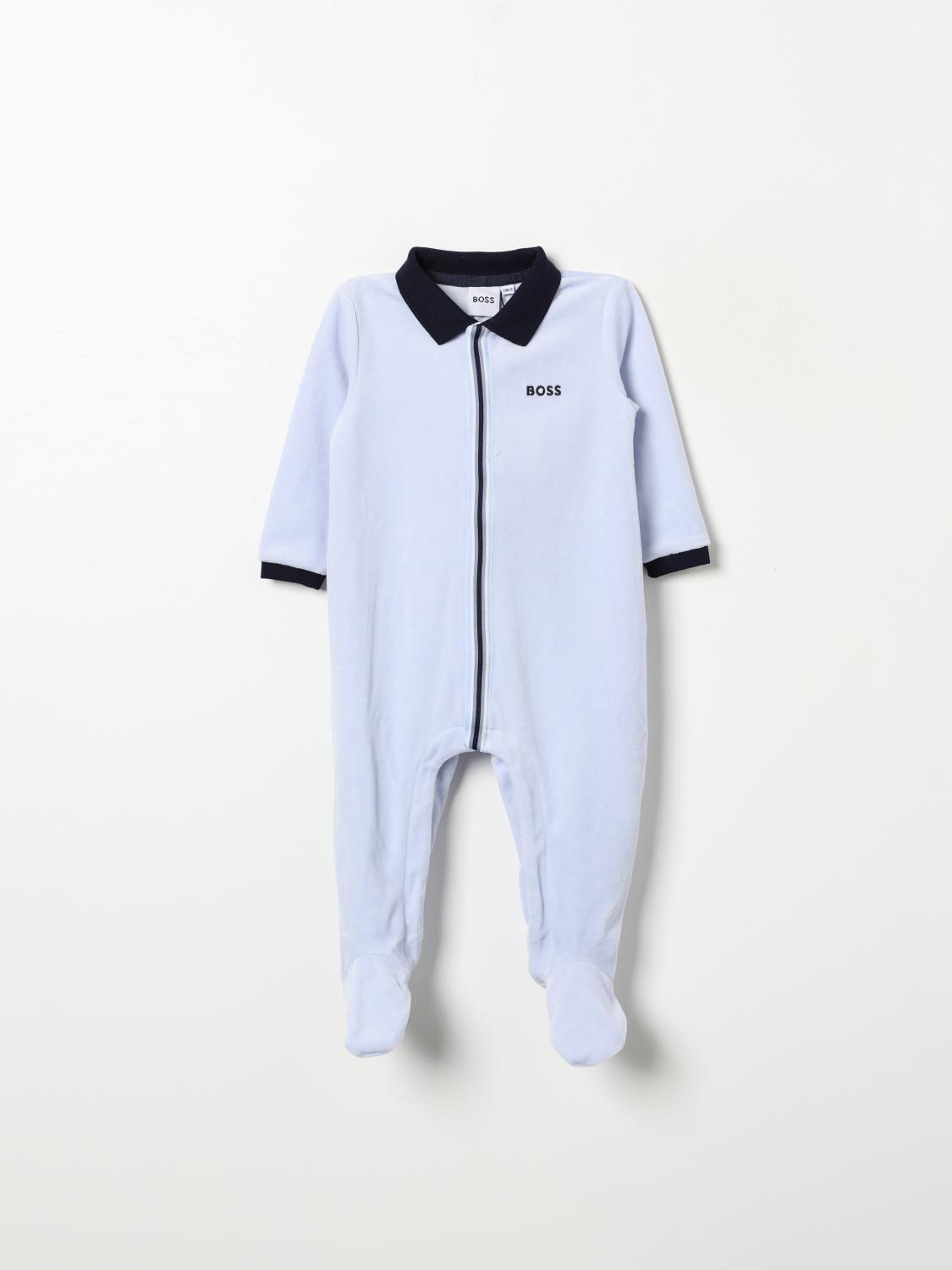 BOSS BARBOTEUSE: Barboteuse enfant Boss Kidswear, Bleu Azur - Img 1