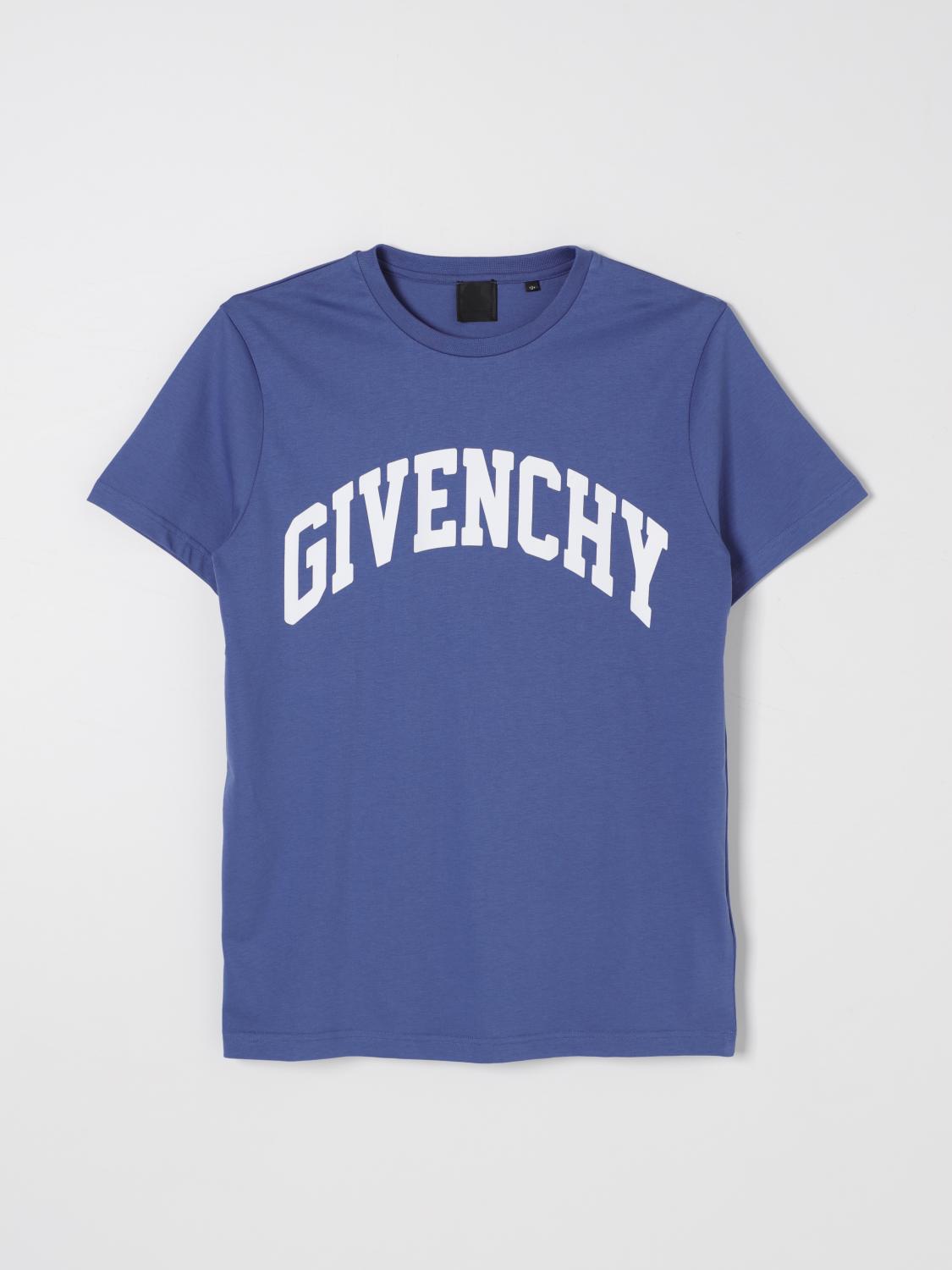 GIVENCHY T-SHIRT: T-shirt kids Givenchy, Blue - Img 1