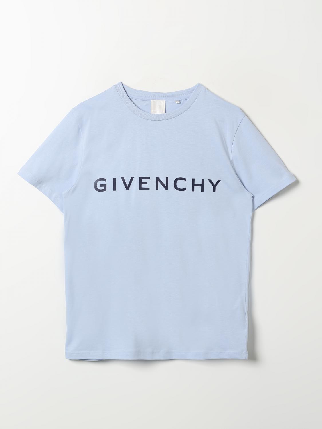 GIVENCHY T-SHIRT: T-shirt kids Givenchy, Sky - Img 1