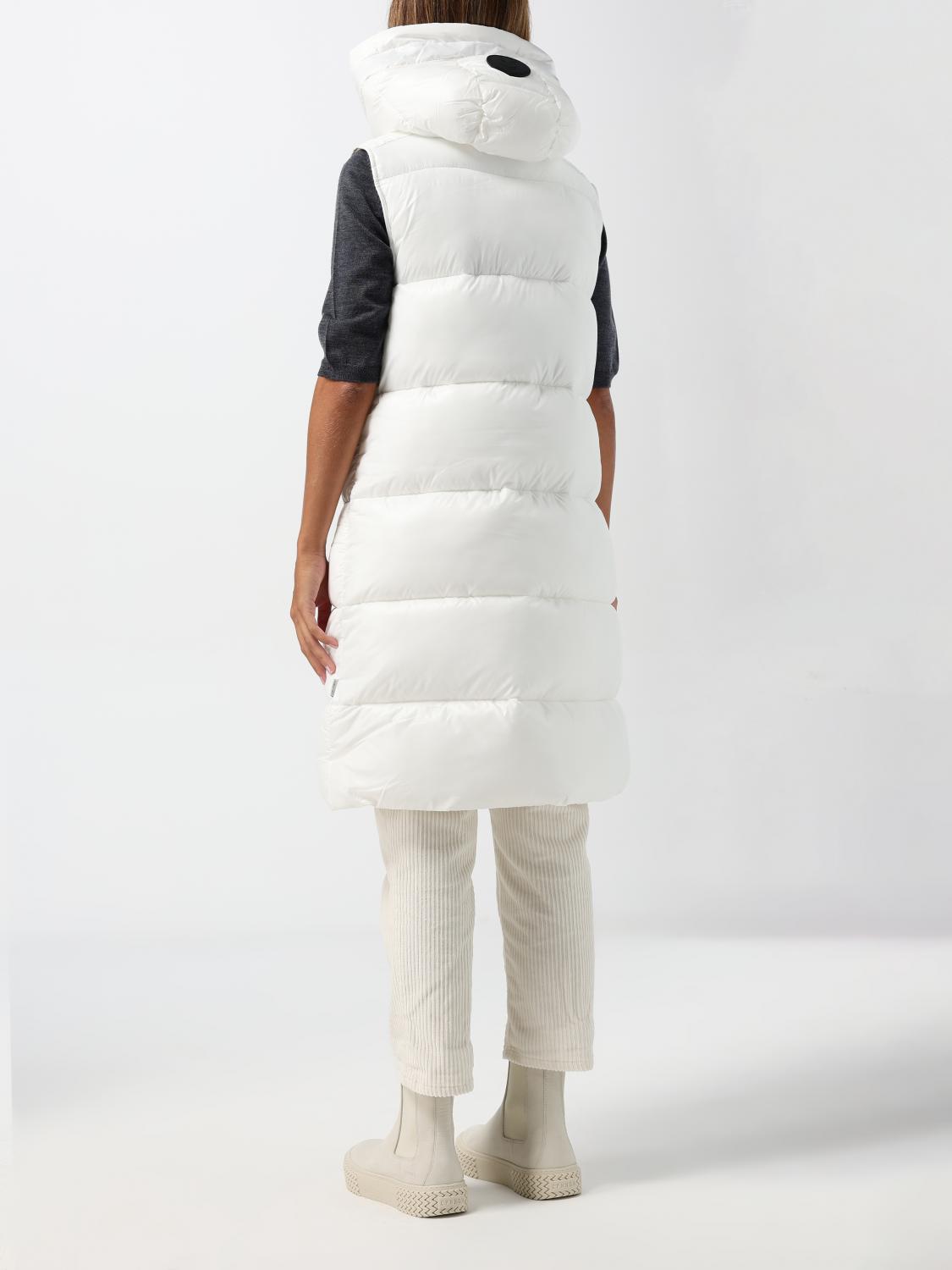 SAVE THE DUCK WAISTCOAT: Jacket woman Save The Duck, White - Img 2