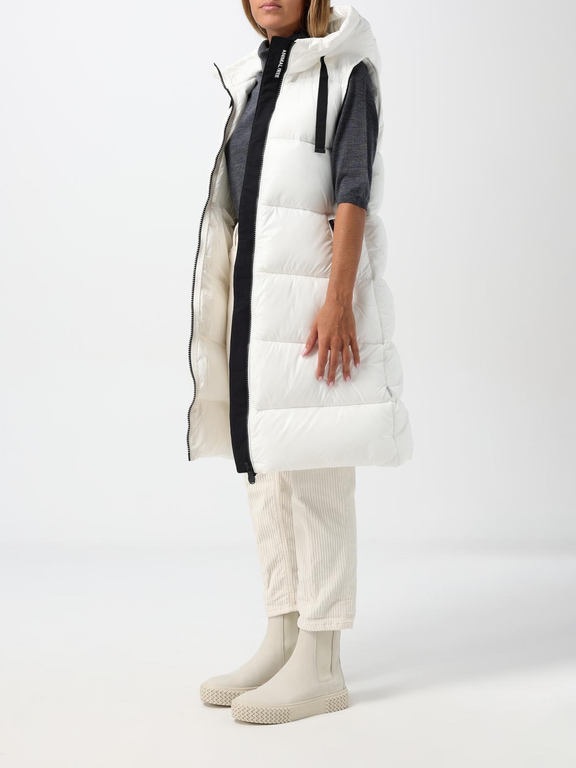 SAVE THE DUCK WAISTCOAT: Jacket woman Save The Duck, White - Img 3