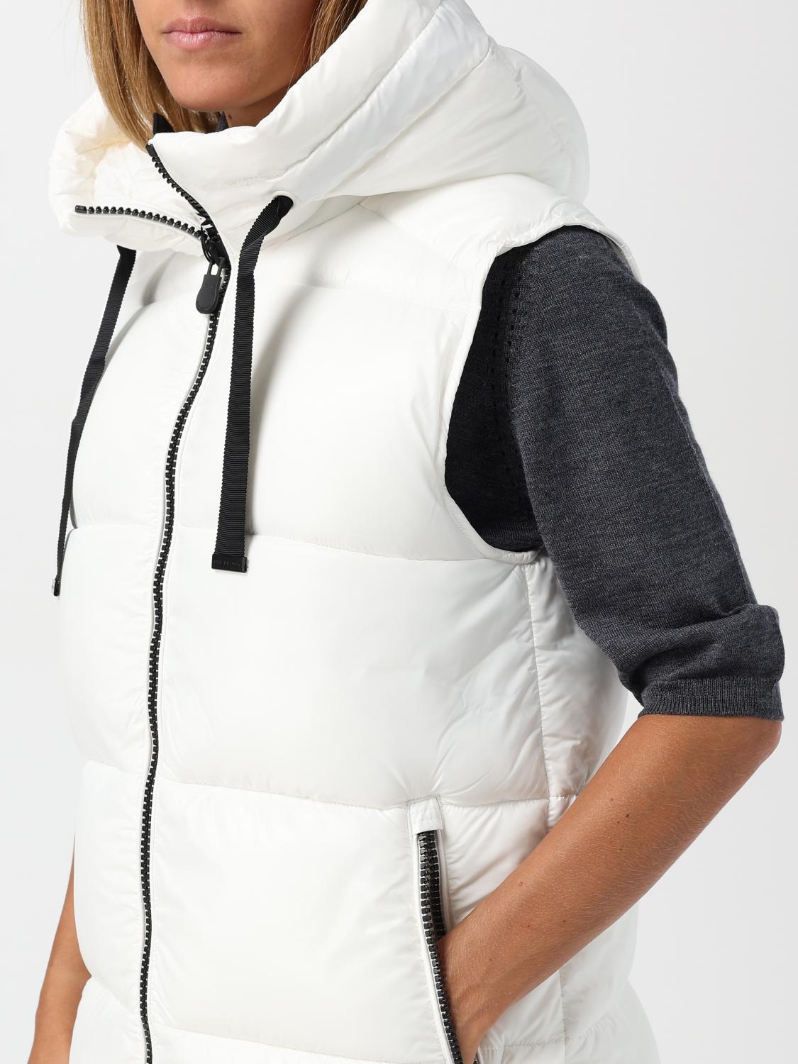 SAVE THE DUCK WAISTCOAT: Jacket woman Save The Duck, White - Img 4