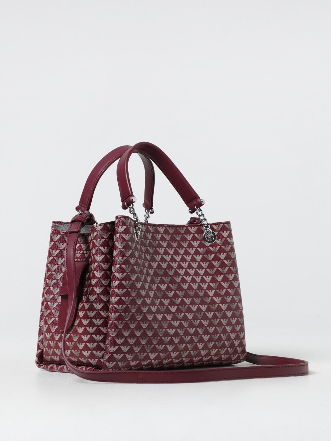 EMPORIO ARMANI SHOULDER BAG: Shoulder bag woman Emporio Armani, Burgundy - Img 2