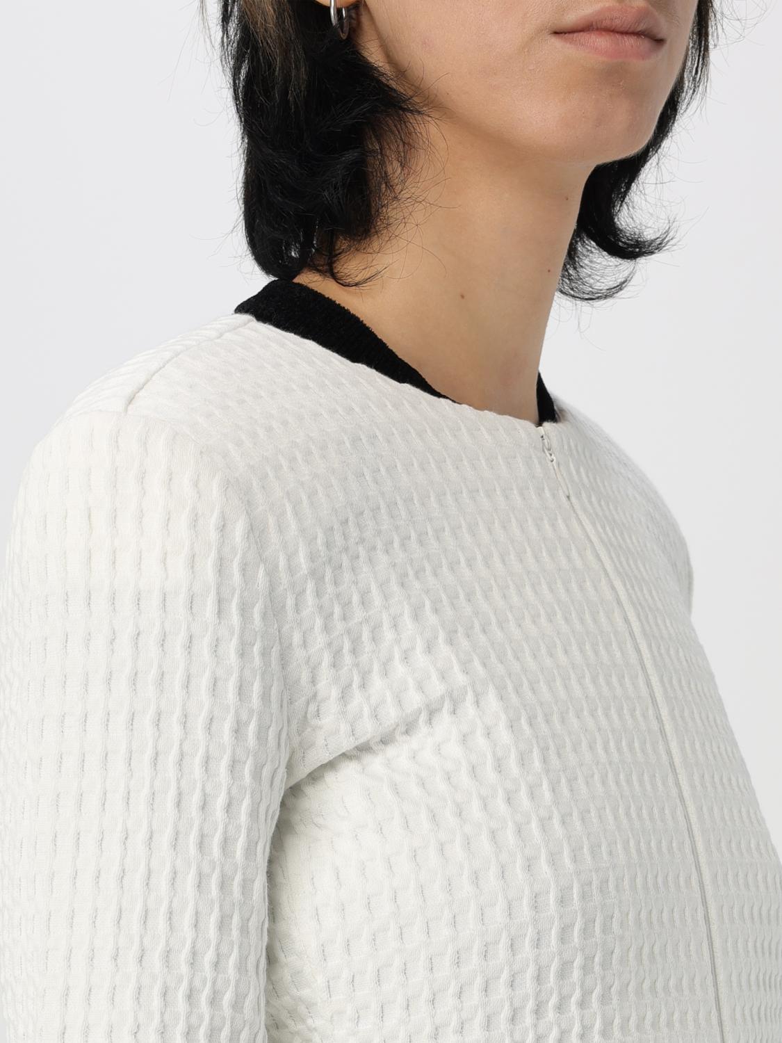 EMPORIO ARMANI GIACCA: Giacca in misto cotone Emporio Armani, Bianco - Img 4