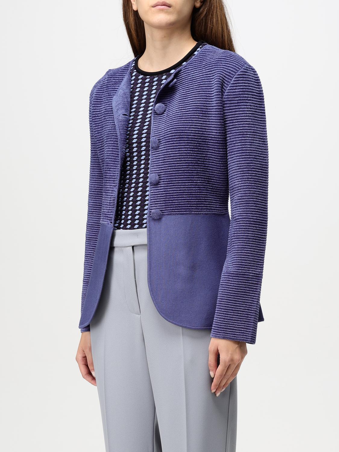 EMPORIO ARMANI JACKET: Emporio Armani knit jacket, Lilac - Img 3