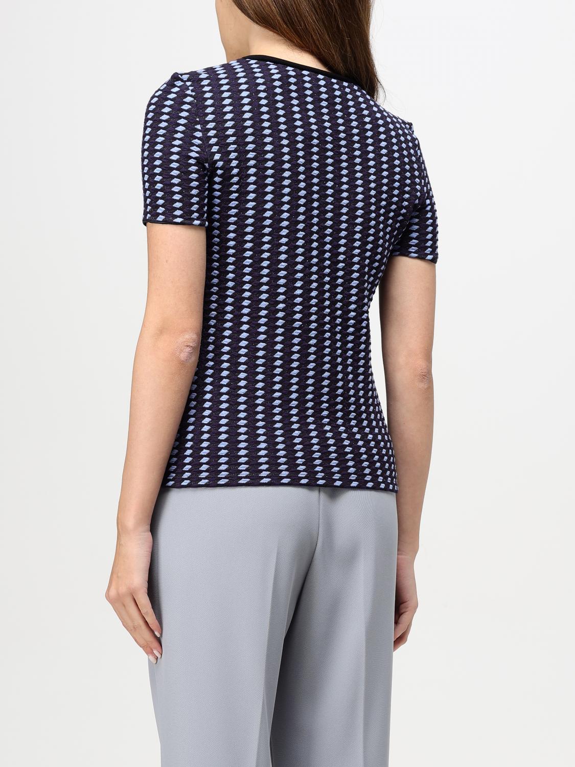 EMPORIO ARMANI TOP: Top woman Emporio Armani, Blue - Img 2