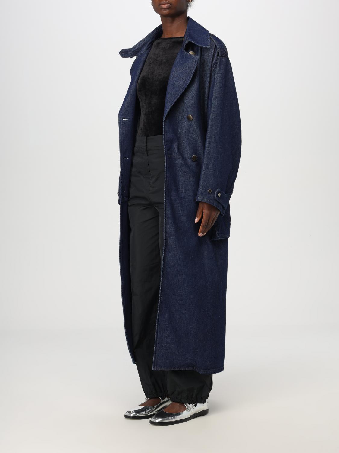 EMPORIO ARMANI TRENCH: Trench Emporio Armani in denim , Denim - Img 4