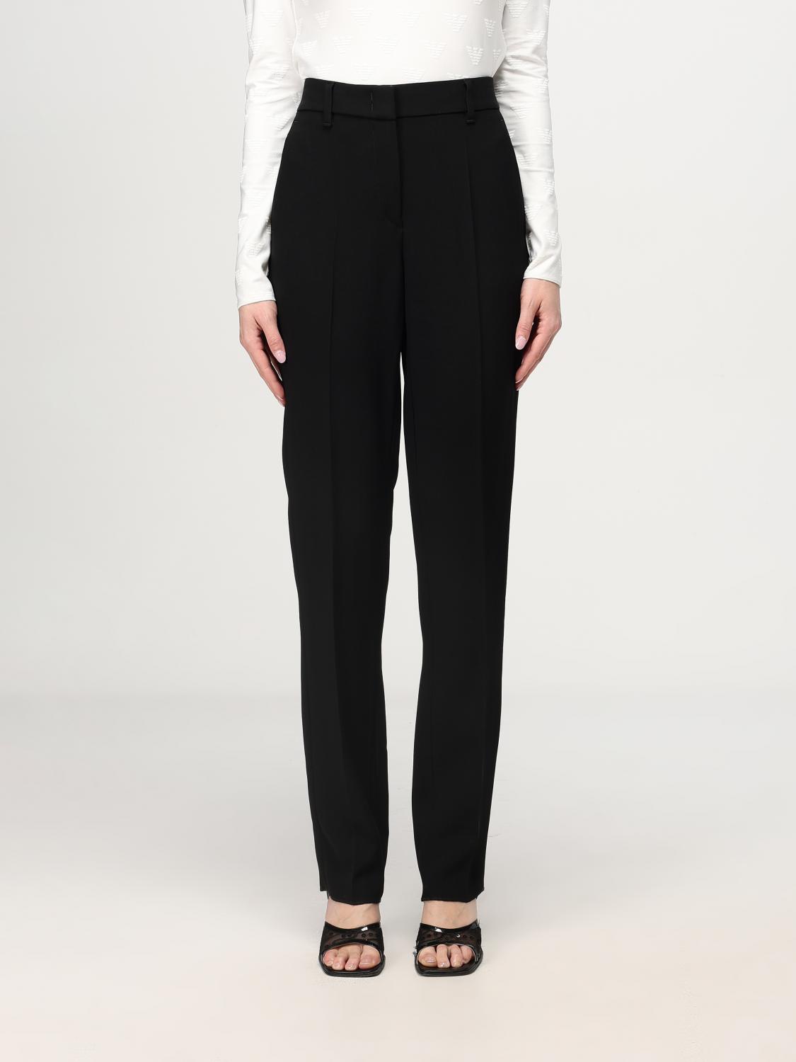 EMPORIO ARMANI PANTS: Pants woman Emporio Armani, Black - Img 1