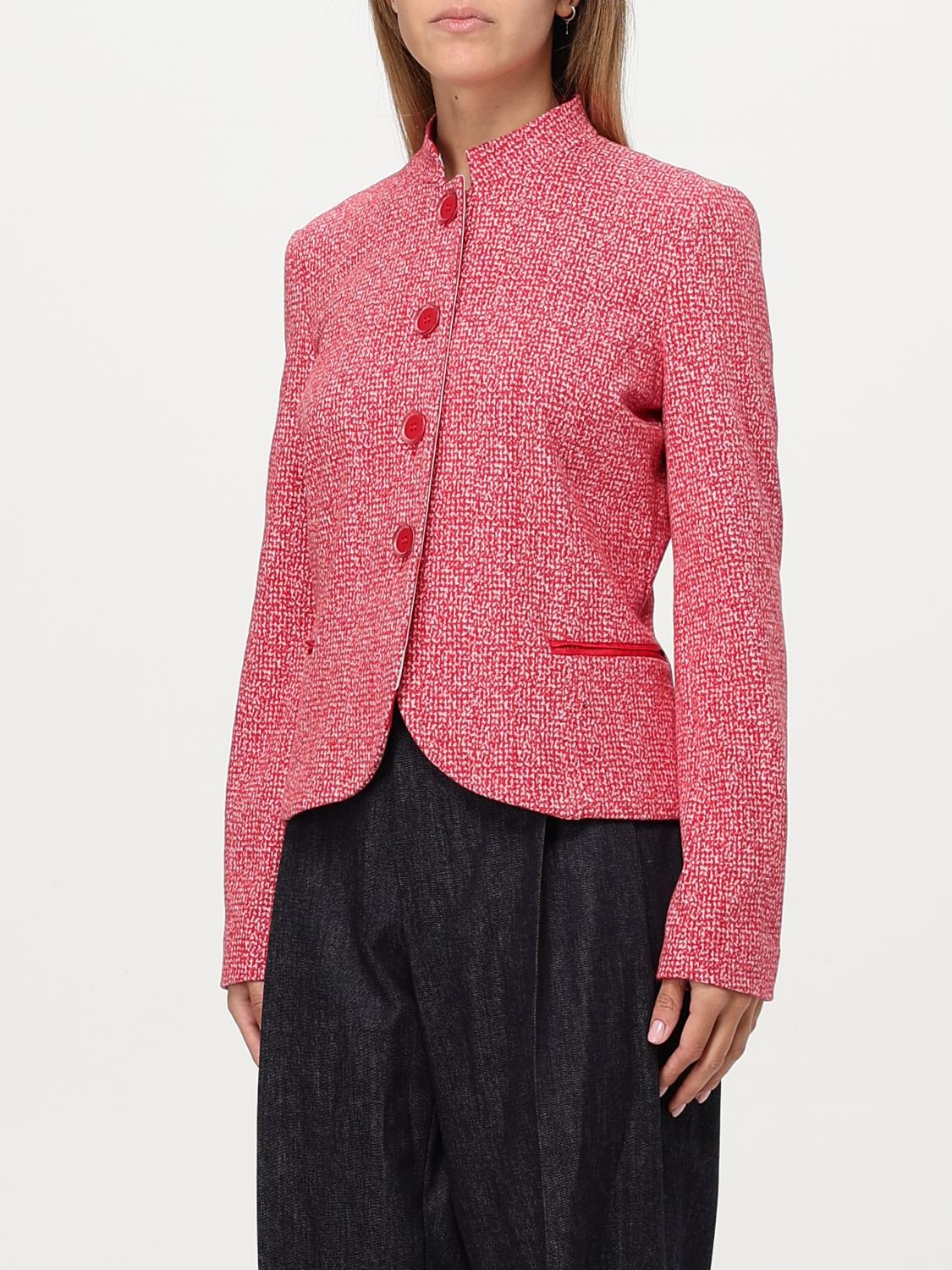 EMPORIO ARMANI VESTE: Blazer femme Emporio Armani, Rouge - Img 3