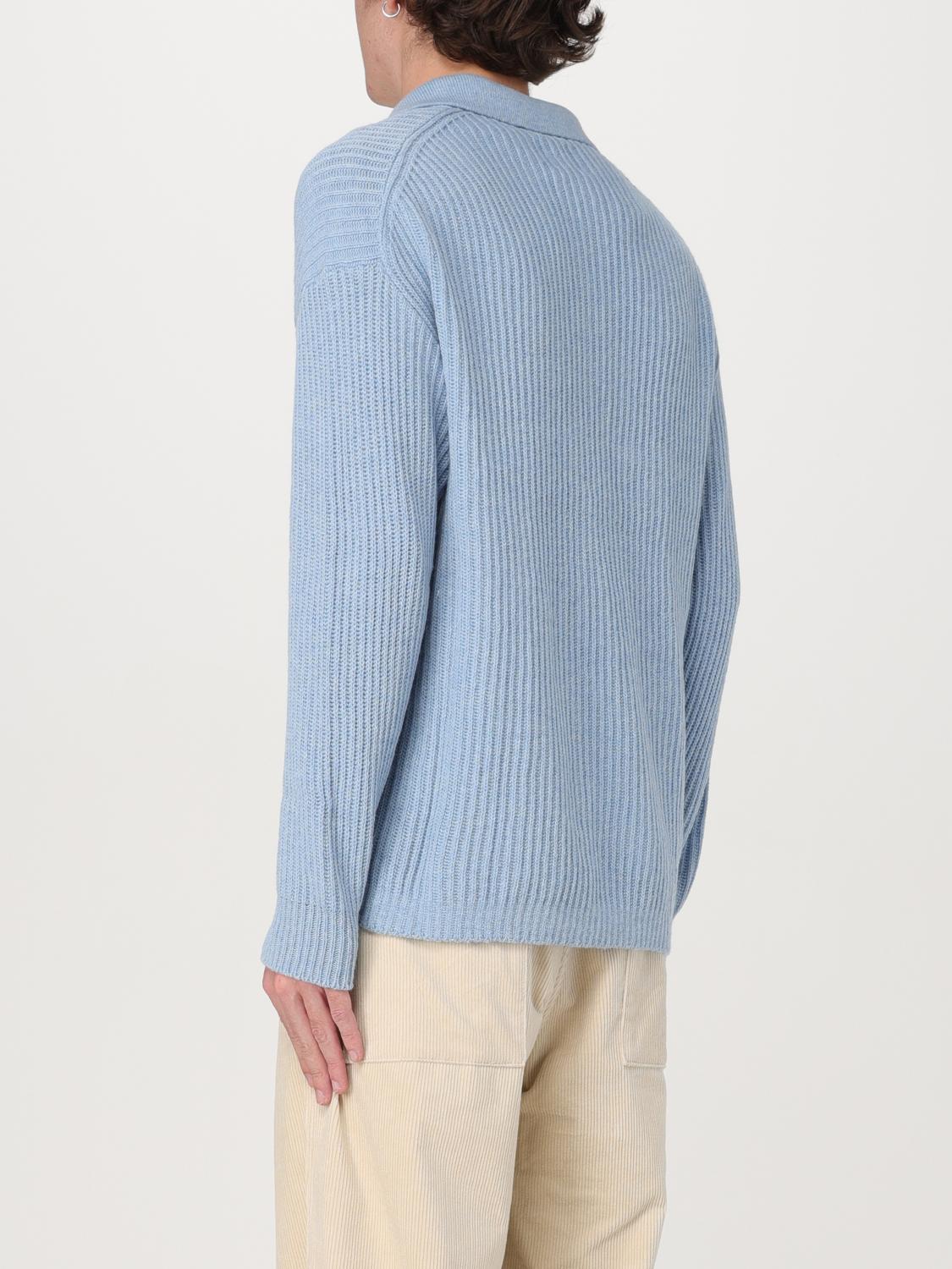 EMPORIO ARMANI SWEATER: Sweater men Emporio Armani, Gnawed Blue - Img 3