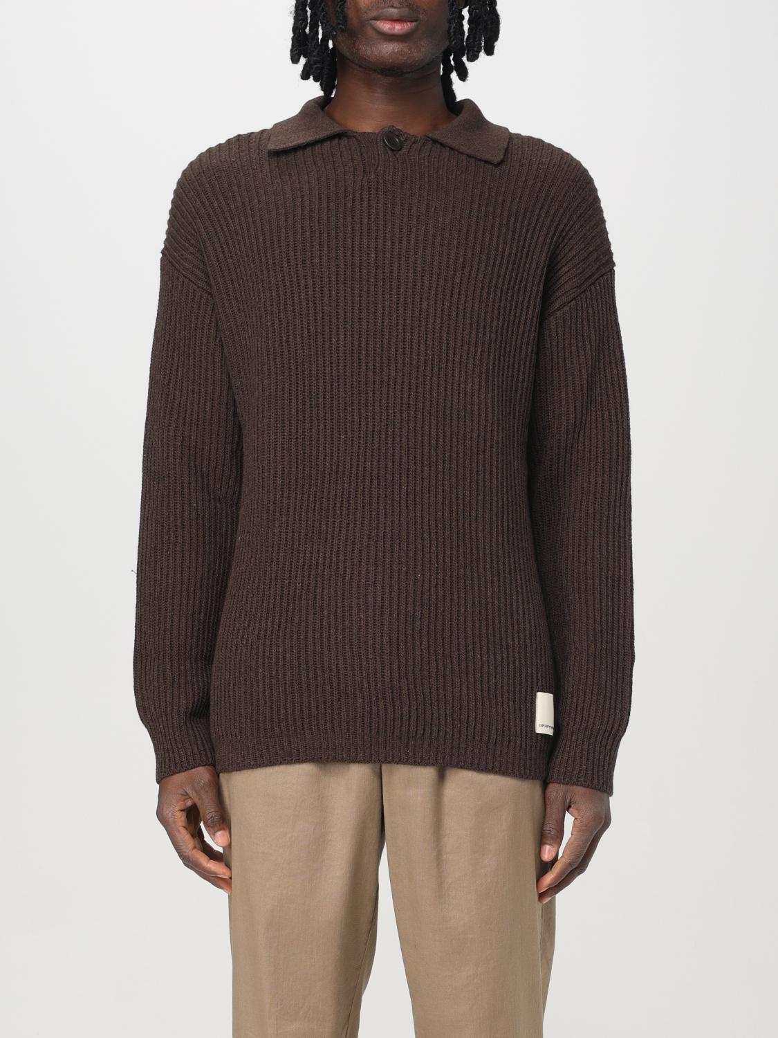 EMPORIO ARMANI SWEATER: Sweater men Emporio Armani, Brown - Img 1