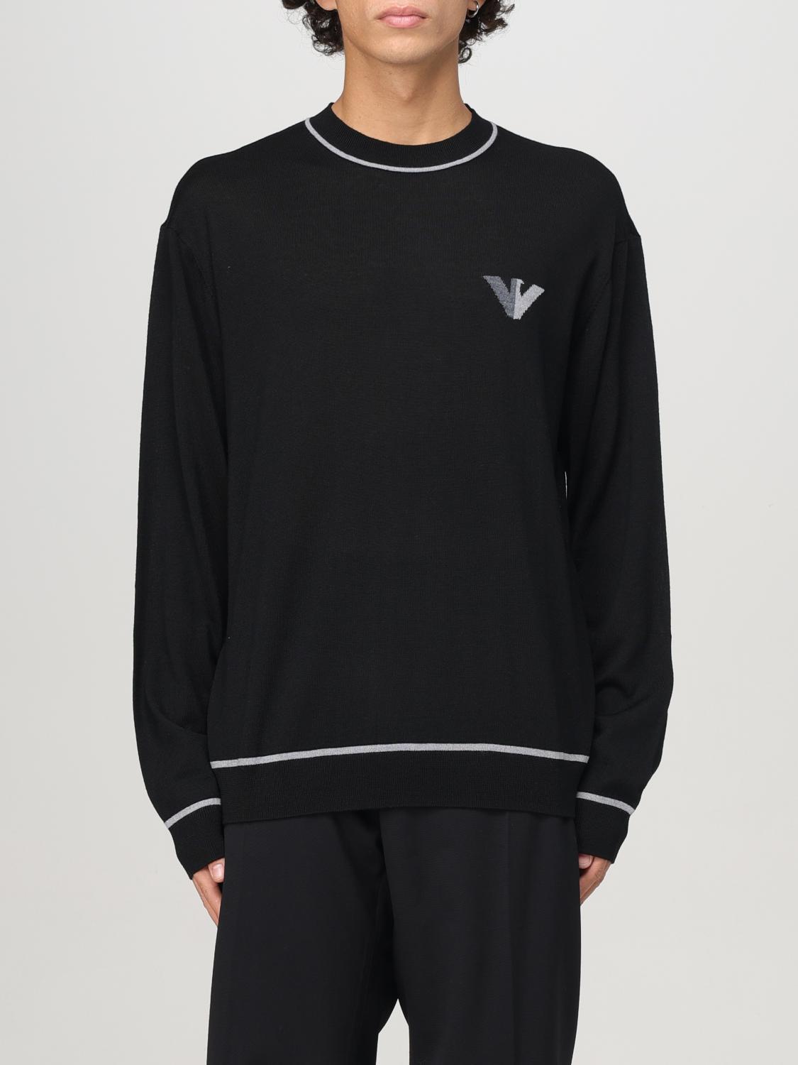 EMPORIO ARMANI SWEATER: Sweater men Emporio Armani, Black 1 - Img 1