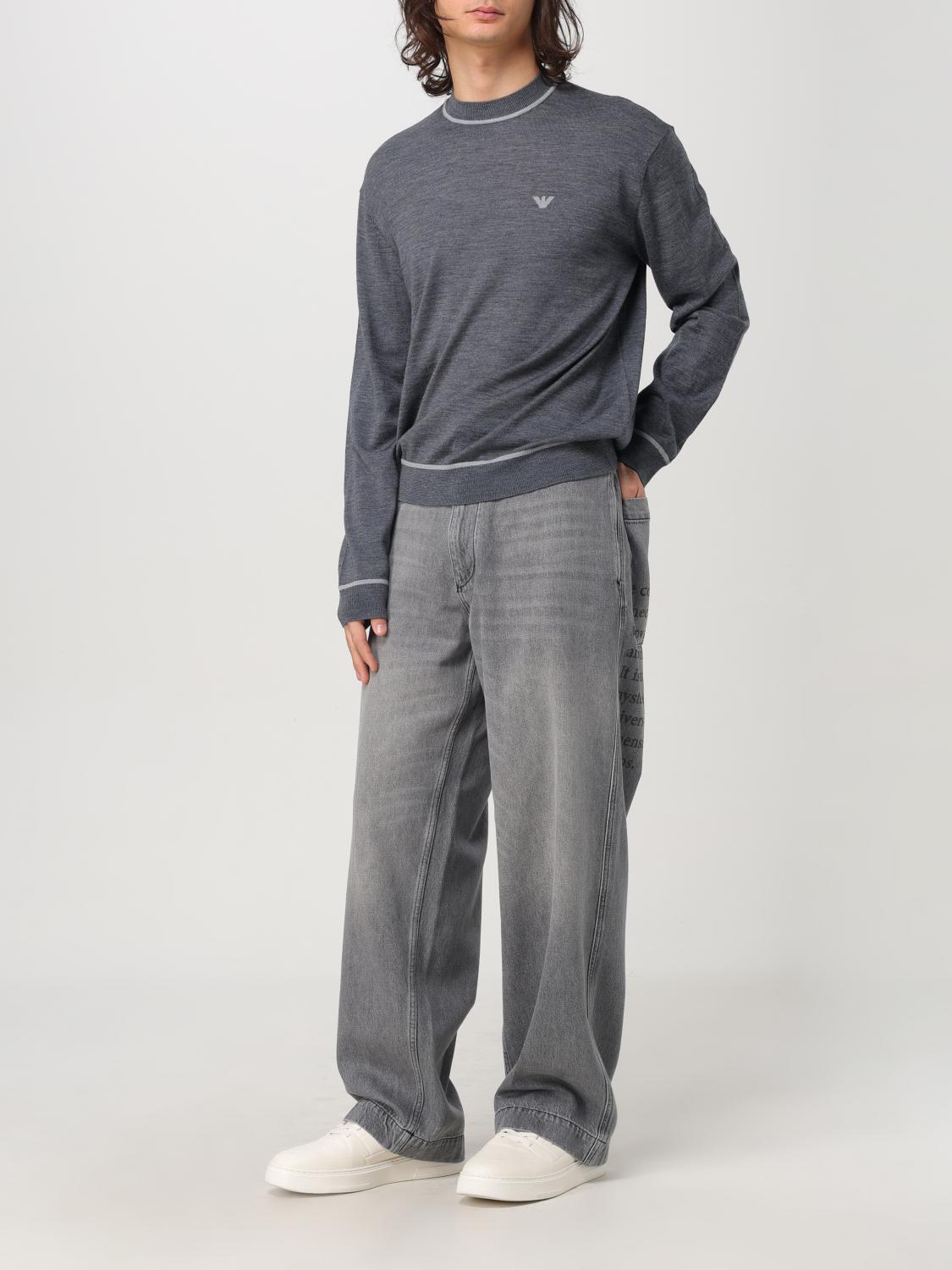 EMPORIO ARMANI SWEATER: Sweater men Emporio Armani, Grey 2 - Img 2