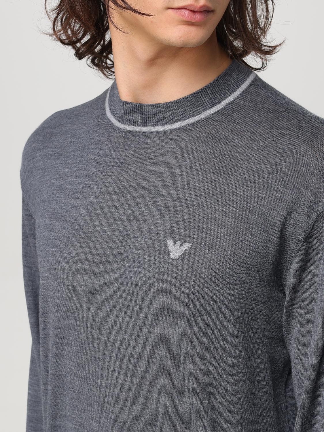 EMPORIO ARMANI SWEATER: Sweater men Emporio Armani, Grey 2 - Img 4