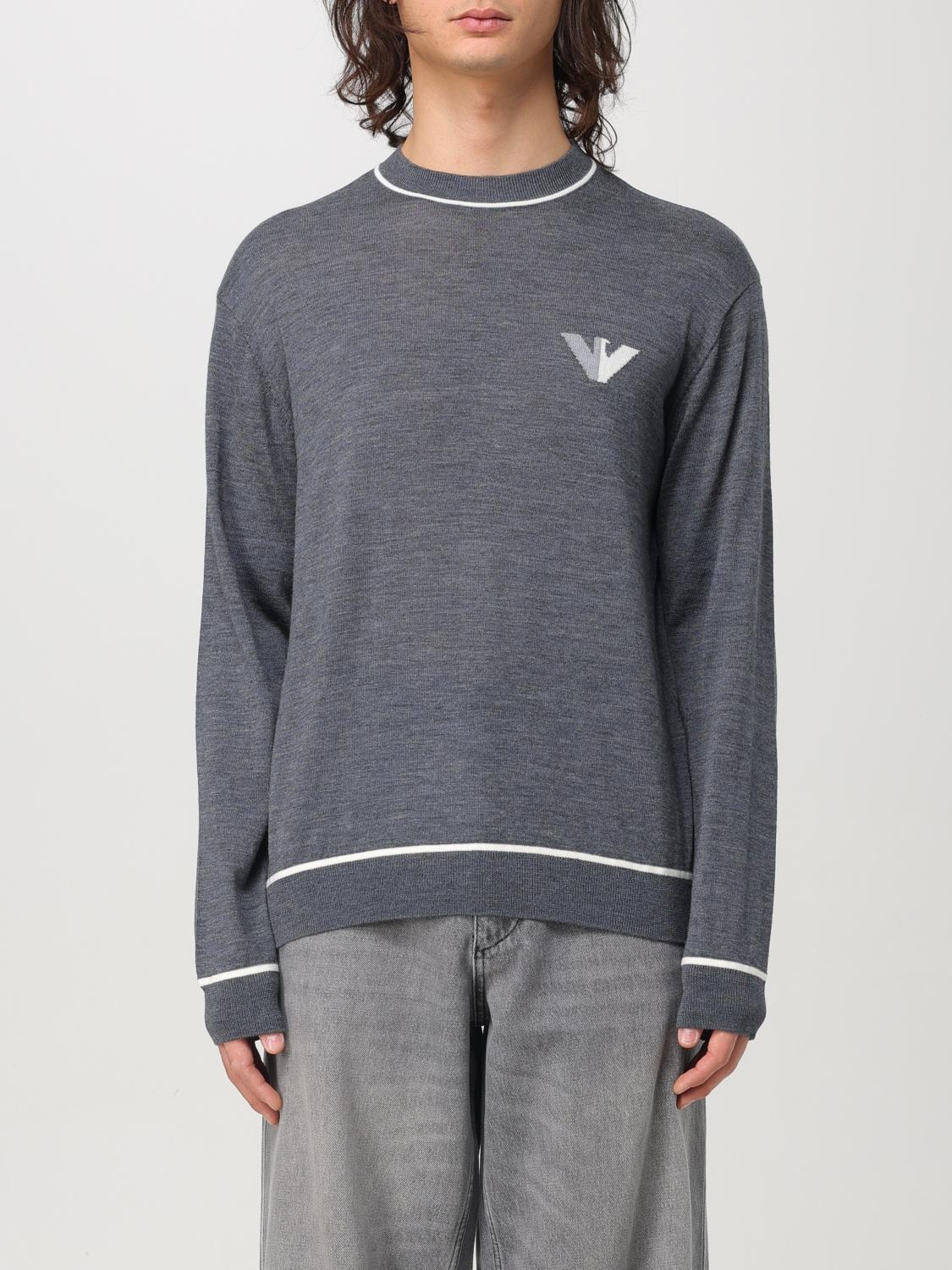 EMPORIO ARMANI SWEATER: Sweater men Emporio Armani, Grey 3 - Img 1