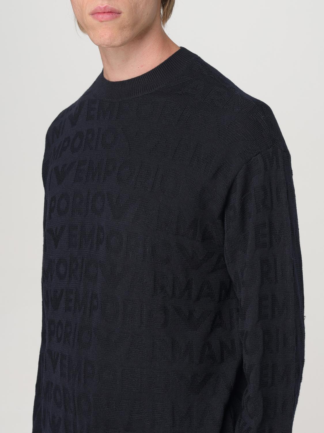 EMPORIO ARMANI SWEATER: Sweater men Emporio Armani, Blue - Img 3