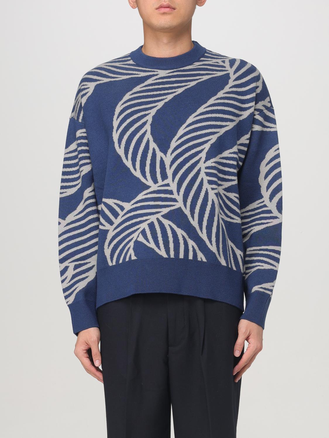 EMPORIO ARMANI SWEATER: Sweater men Emporio Armani, Blue - Img 1