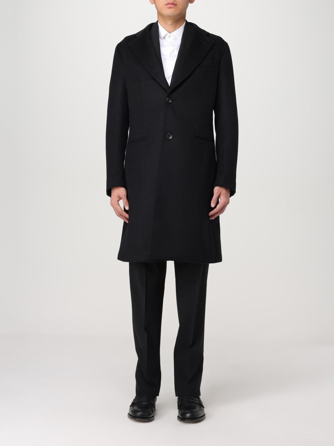 EMPORIO ARMANI COAT: Coat men Emporio Armani, Black - Img 1