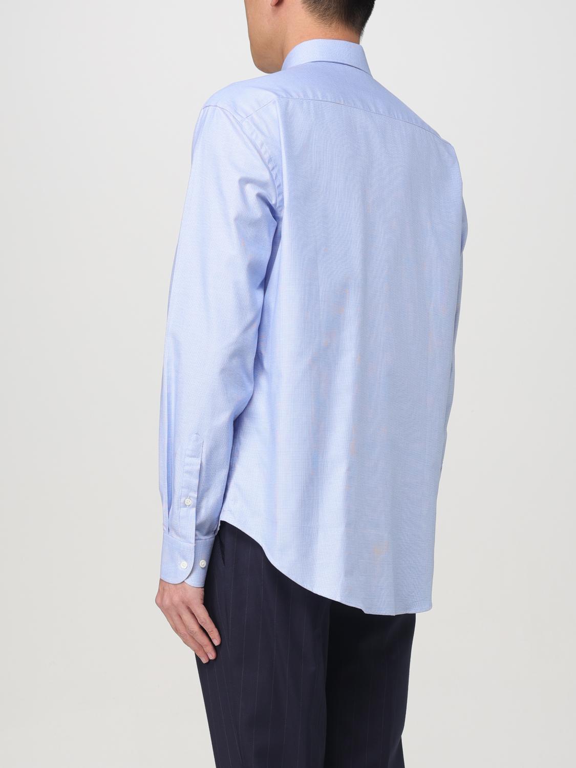 EMPORIO ARMANI SHIRT: Shirt men Emporio Armani, Gnawed Blue - Img 2