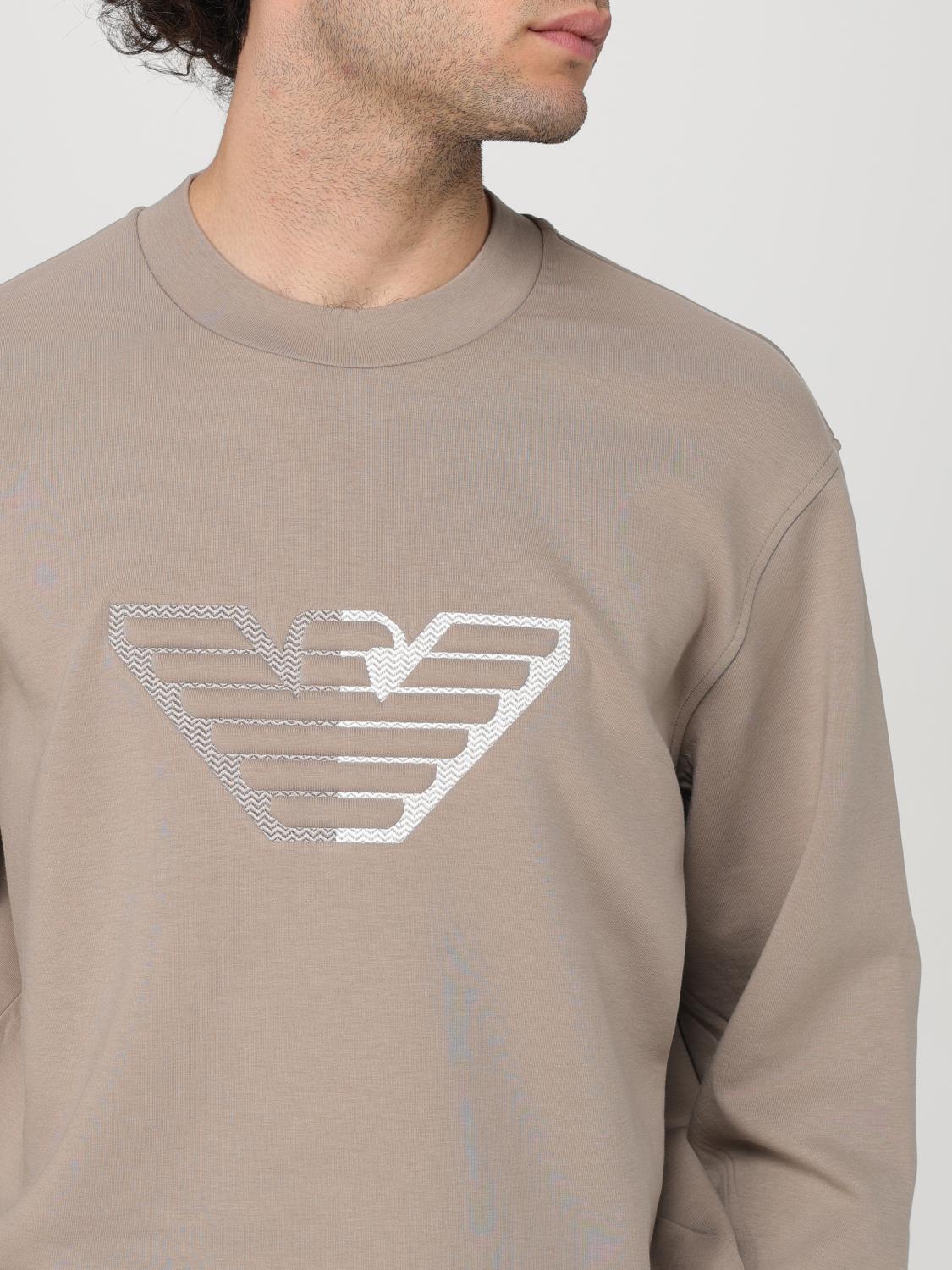 EMPORIO ARMANI SWEATSHIRT: Sweatshirt homme Emporio Armani, Beige - Img 3