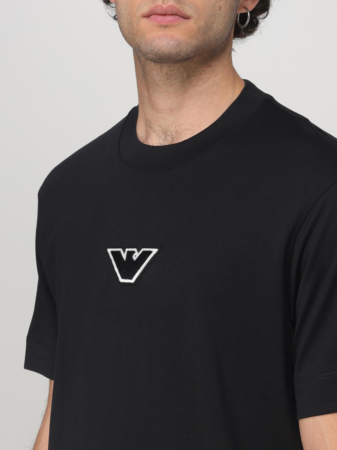 EMPORIO ARMANI T-SHIRT: T-shirt men Emporio Armani, Black - Img 3