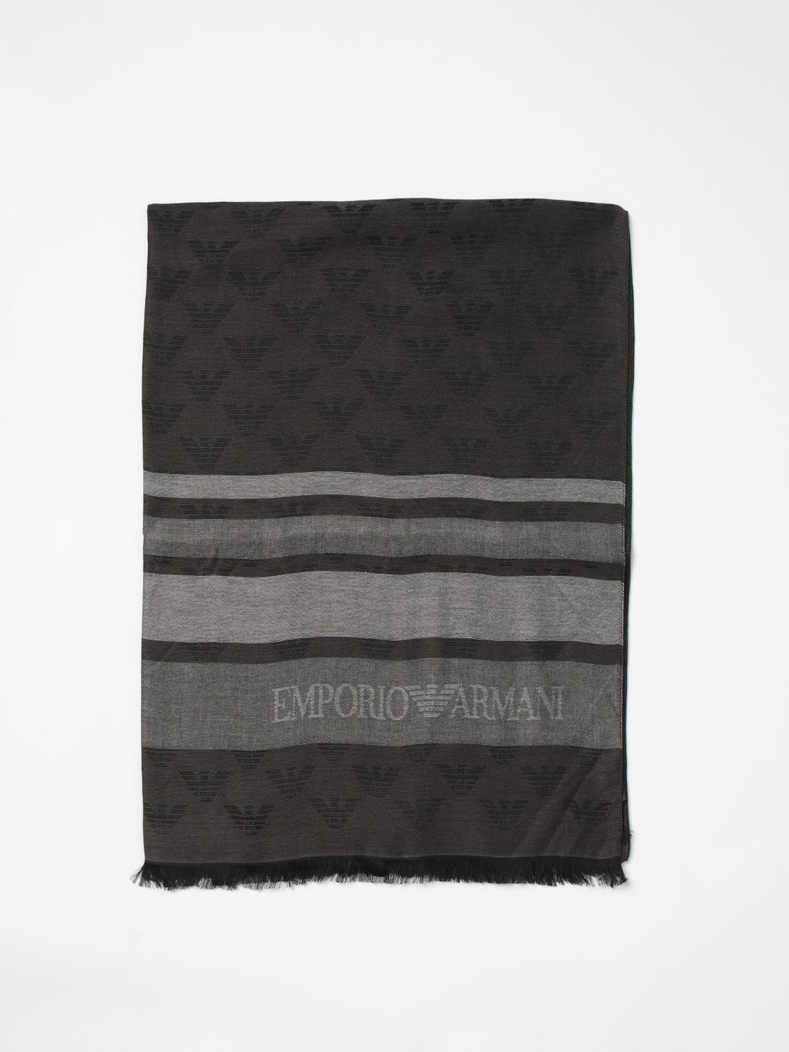 EMPORIO ARMANI SCARF: Scarf men Emporio Armani, Charcoal - Img 1