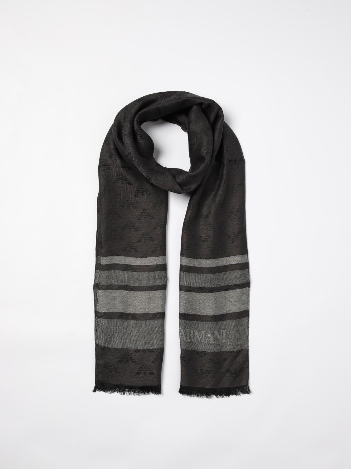 EMPORIO ARMANI SCARF: Scarf men Emporio Armani, Charcoal - Img 2