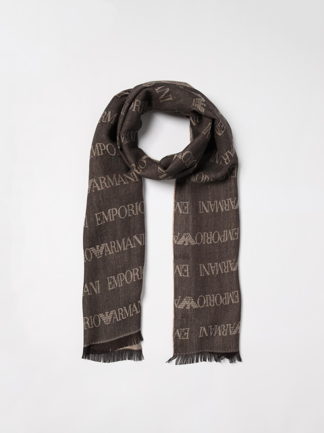 EMPORIO ARMANI Scarf men Brown Emporio Armani scarf 625060CC786 online at GIGLIO.COM