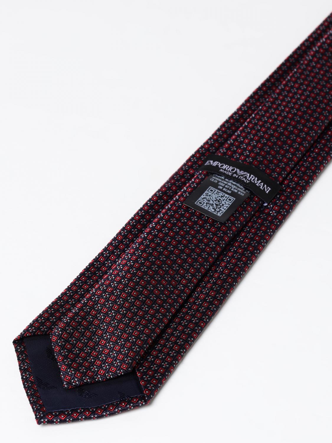 EMPORIO ARMANI CRAVATTA: Cravatta uomo Emporio Armani, Bordeaux - Img 2