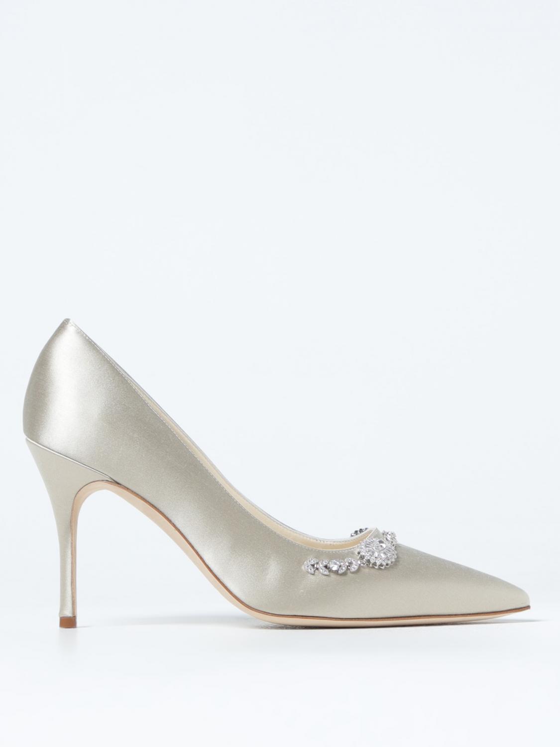 MANOLO BLAHNIK PUMPS: Shoes woman Manolo Blahnik, Champagne - Img 1