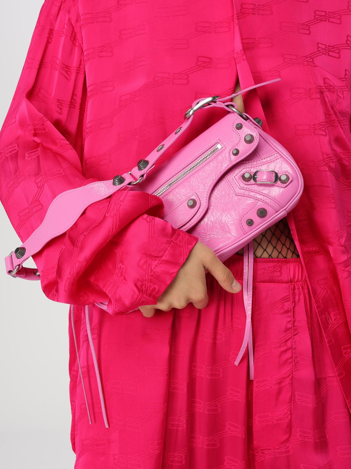 BALENCIAGA BOLSO DE HOMBRO: Bolso de hombro mujer Balenciaga, Rosa - Img 2