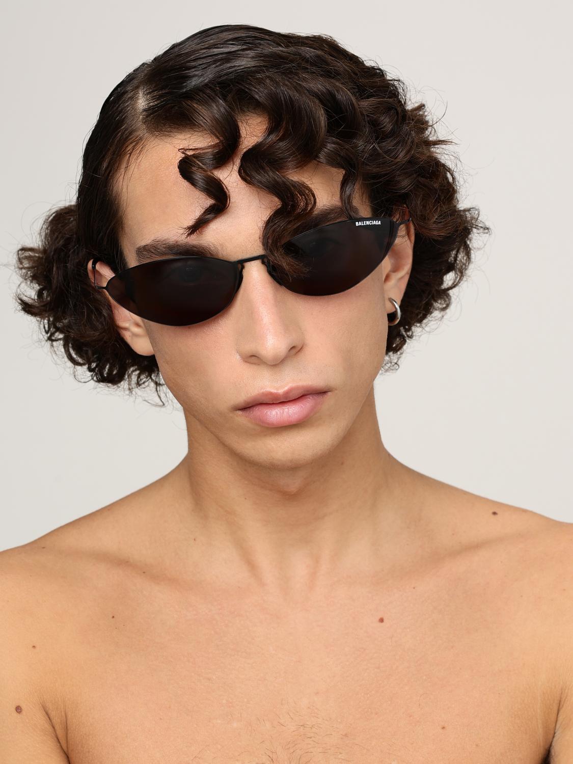 BALENCIAGA SUNGLASSES: Balenciaga men's sunglasses, Black - Img 2