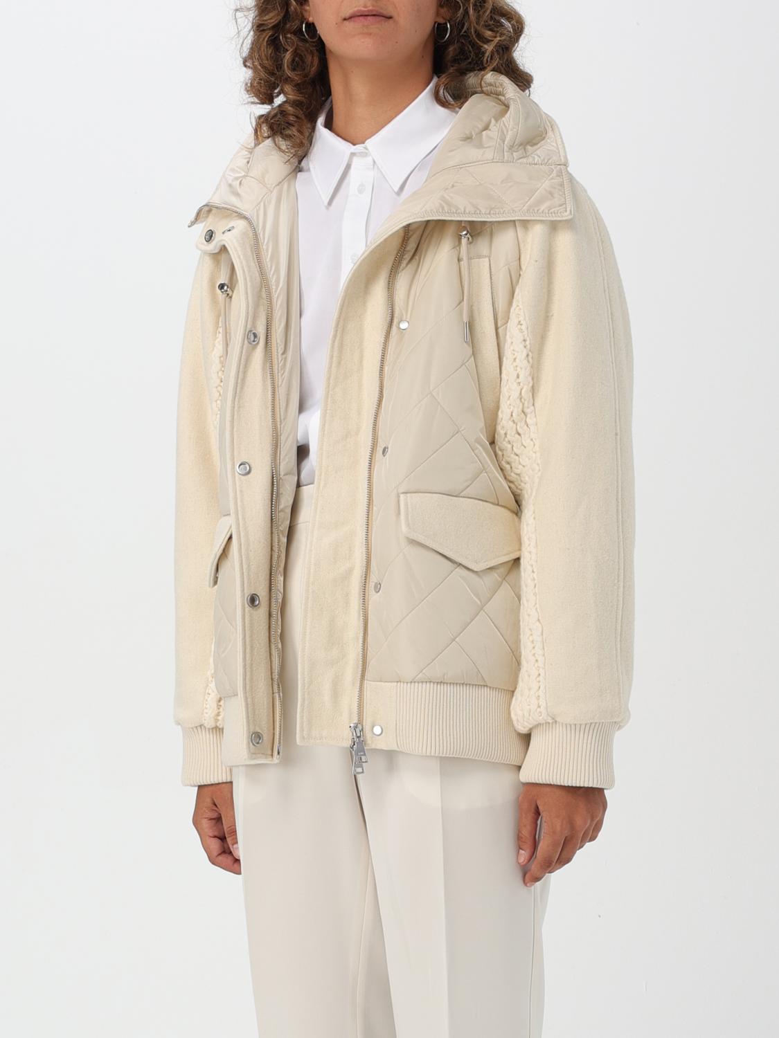 ADD GIACCA: Giubbotto Add in misto lana e nylon , Naturale - Img 3
