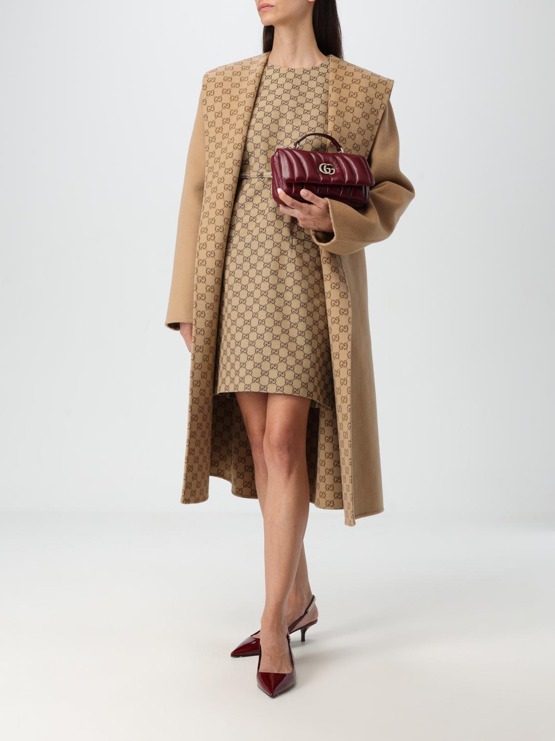 GUCCI COAT: Coat woman Gucci, Camel - Img 2