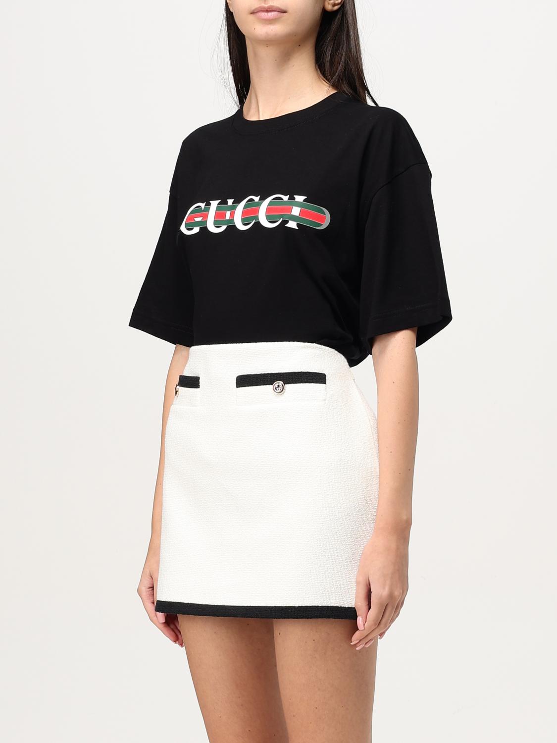 GUCCI T-SHIRT: T-shirt woman Gucci, Black - Img 4