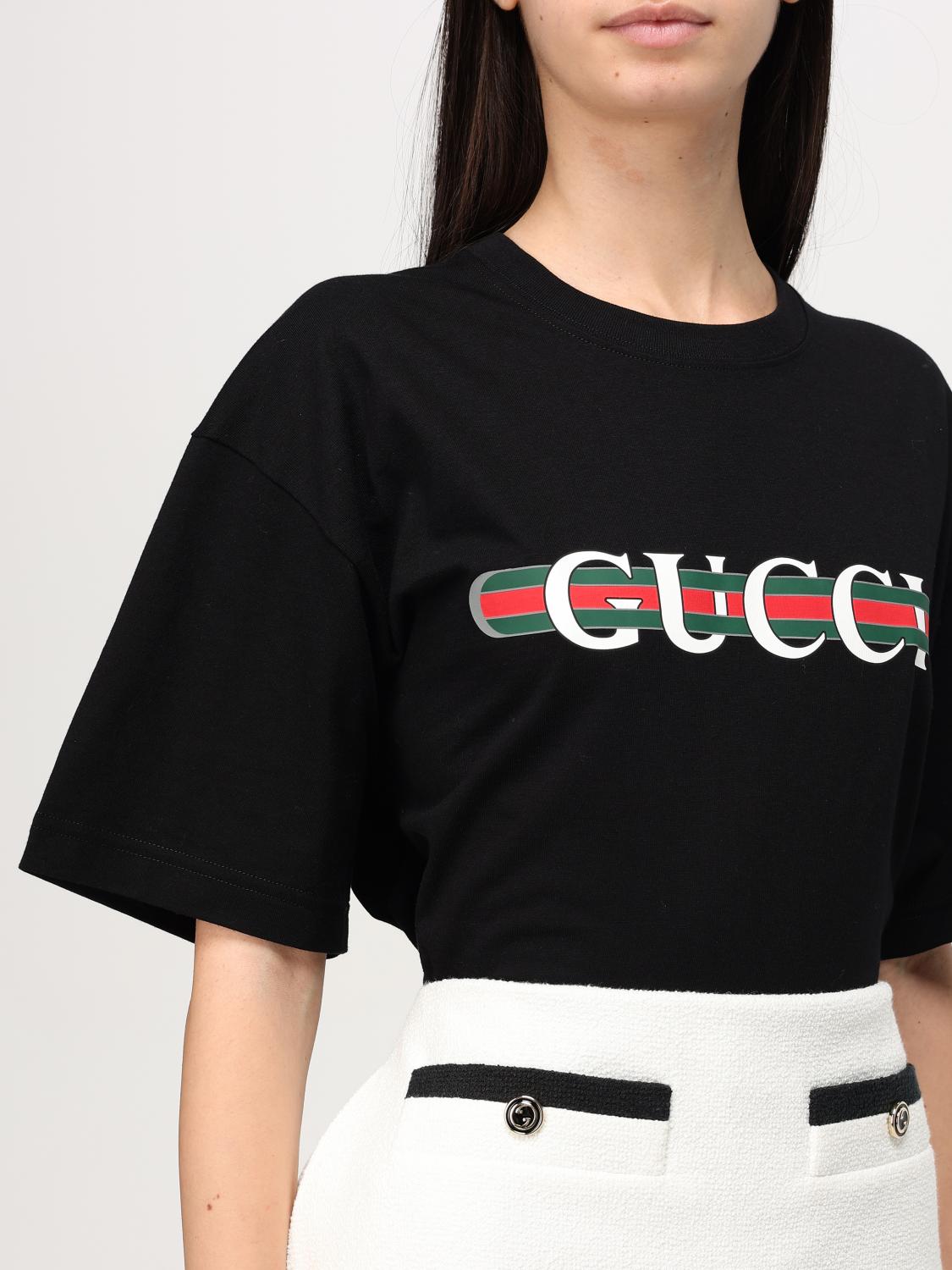 GUCCI T-SHIRT: T-shirt woman Gucci, Black - Img 5