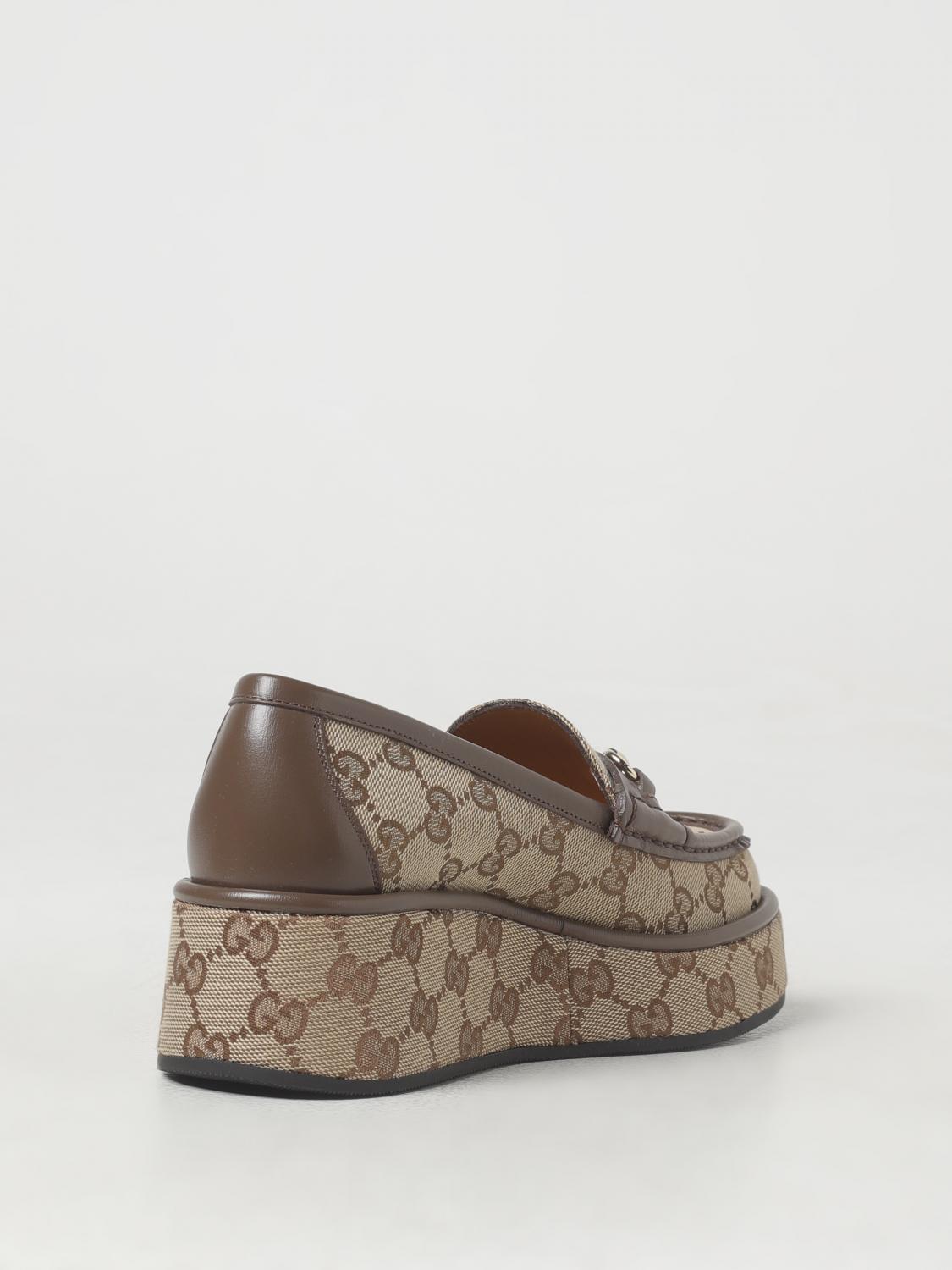 GUCCI WEDGE SHOES: Shoes woman Gucci, Beige - Img 3