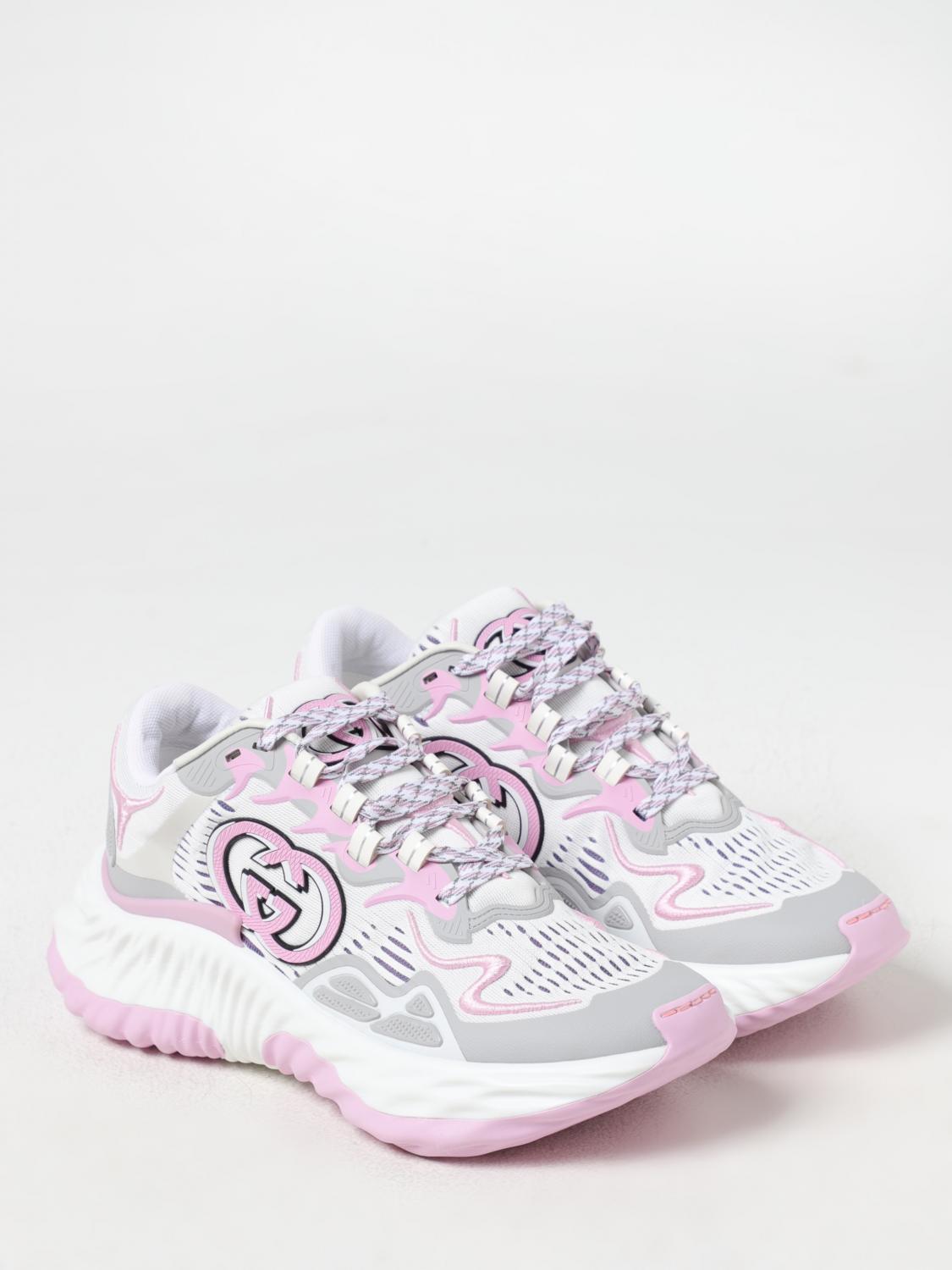 GUCCI SNEAKERS: Sneakers Ripple Gucci in mesh e gomma , Rosa - Img 2