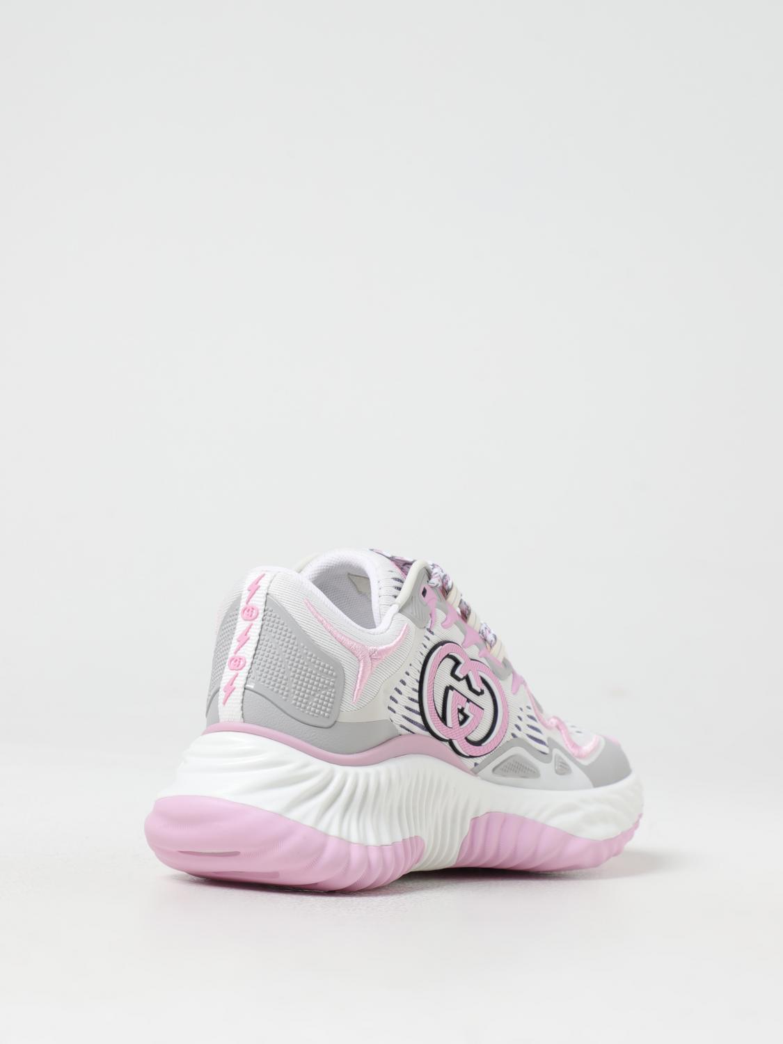 GUCCI SNEAKERS: Sneakers Ripple Gucci in mesh e gomma , Rosa - Img 3