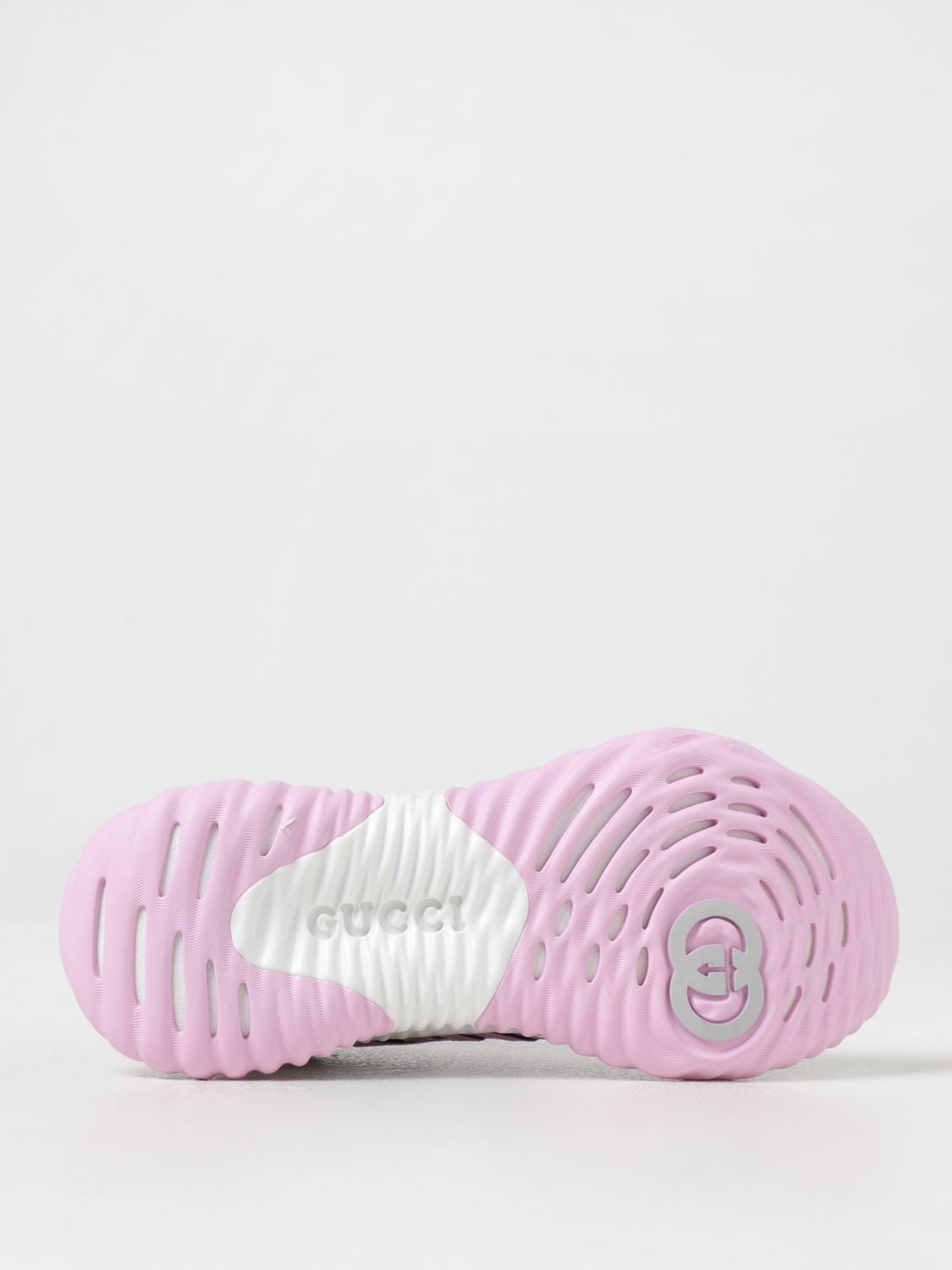 GUCCI SNEAKERS: Sneakers Ripple Gucci in mesh e gomma , Rosa - Img 5