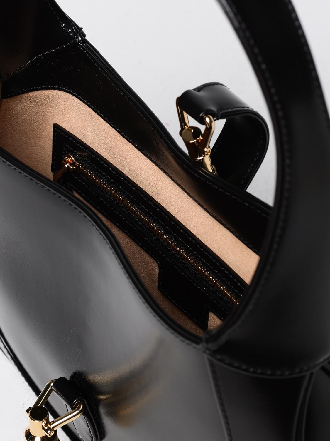 GUCCI BORSA A SPALLA: Borsa Jackie 1961 Diana Gucci in pelle spazzolata , Nero - Img 6