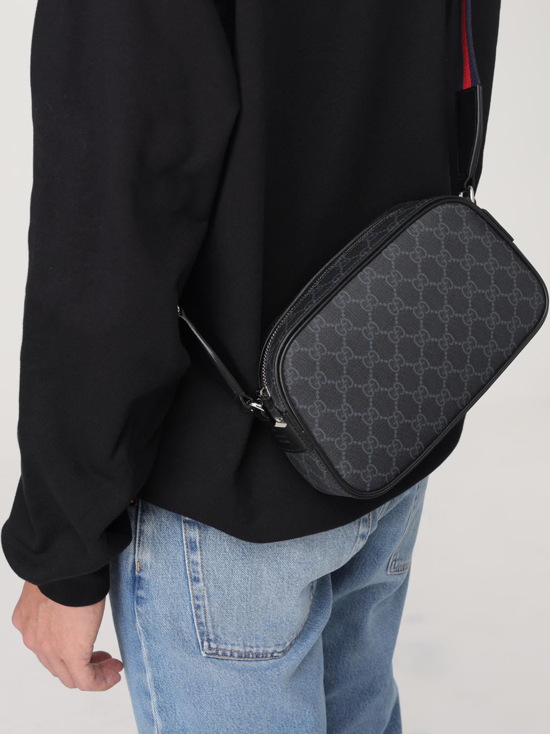 GUCCI SHOULDER BAG: Bags men Gucci, Black - Img 2