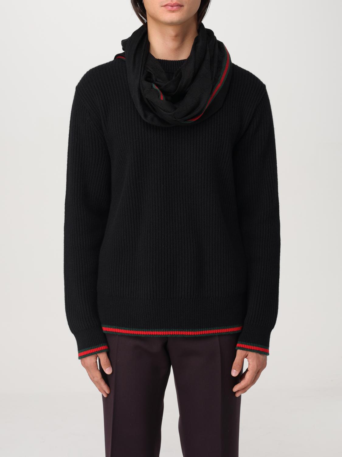 GUCCI SCARF: Scarf men Gucci, Black - Img 2