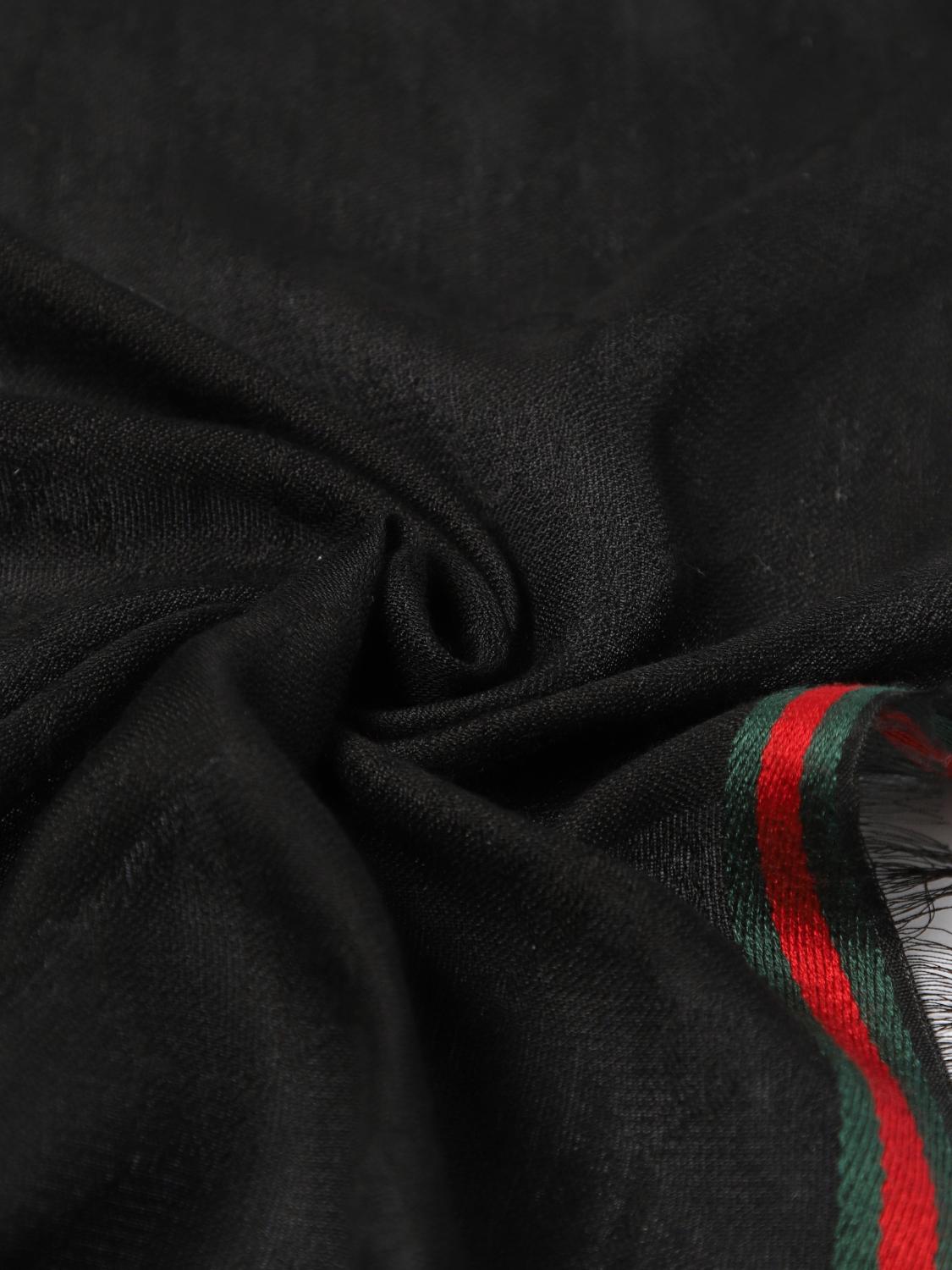 GUCCI SCARF: Scarf men Gucci, Black - Img 3